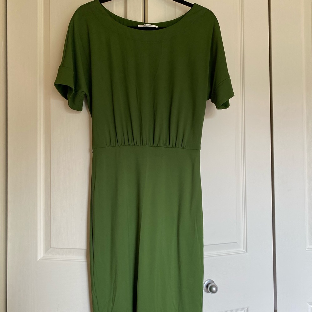 Max Mara green pencil dress